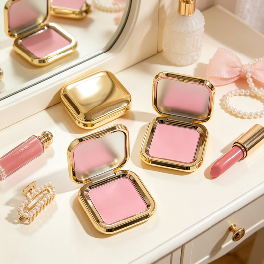 🌸 Luxury Blush | Silky Pressed Powder | Daily Makeup | Beauty Lovers | Rosy Soft Glow